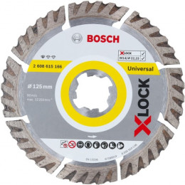 Круг алмазний відрізний Bosch X-LOCK Standard for Universal (125х22х2 мм, універсальний) (2608615166)