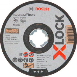 Відрізний круг X-LOCK Standard for Inox (125х1х22.23 мм) (2608619262)