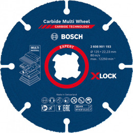 Круг відрізний Bosch Carbide Multi Wheel X-LOCK (125х1х22.23 мм) (2608901193)