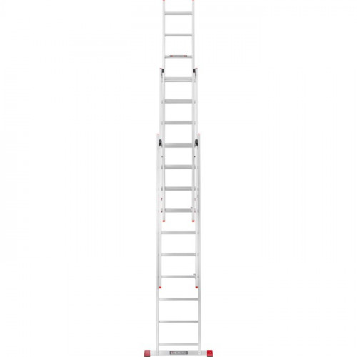 Драбина алюмінієва 3-х секційна Квітка PRO (3х10 сходинок) (110-9310)