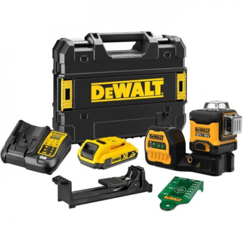 Лазерний нівелір DeWALT DCE089D1G18 (18 В, 2 А*год, 50 м)