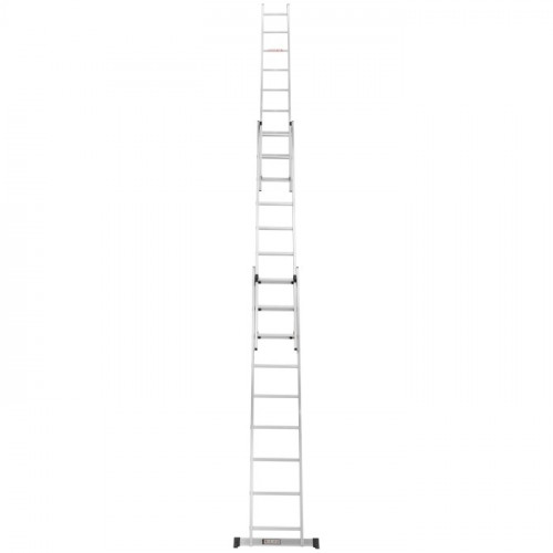 Драбина алюмінієва 3-х секційна LADDER STANDARD (3х9 сходинок) (190-9309)