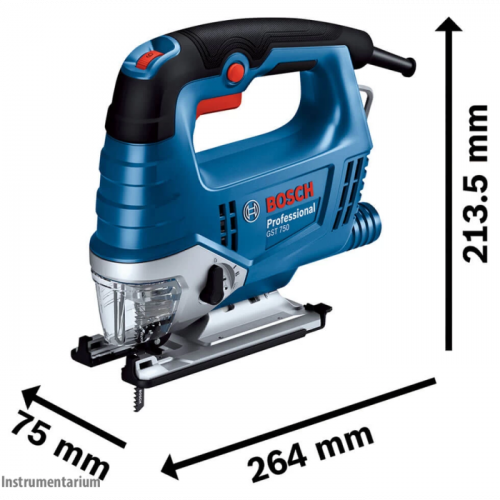 Лобзик електричний Bosch Professional GST 750 (0.52 кВт, 3200 ход/хв) (06015B4121)