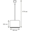 Лопата для чищення снігу MAAN 3723 (345х38х350/1350 мм)