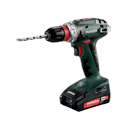 Шуруповерт акумуляторний Metabo BS 18 Quick Set (2х18 В, 2 A*год, 48 Н*м) (602217870)