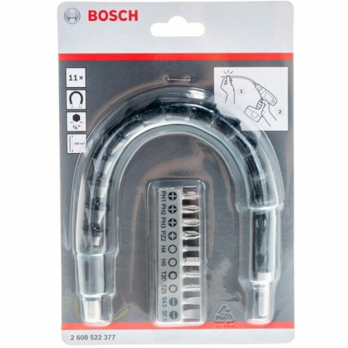 Набір біт із гнучким подовжувачем Bosch SDB HEX (11 шт.) (2608522377)