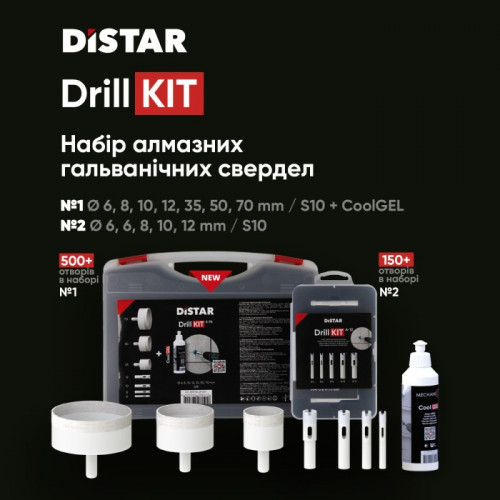 Набір для свердління отворів Distar Drillkit 6-12 (5 шт.) (80115429040)