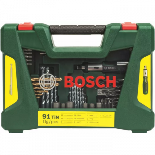 Набір свердел і торцевих головок Bosch V-Line-91 (91 шт.) (2607017195)