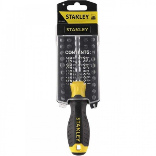 Викрутка з набором біт Stanley Multibit (34 шт.) (STHT0-70885)