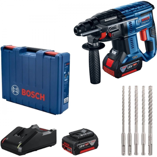 Перфоратор Bosch GBH 180-LI Professional і набір свердел SDS-plus (0615990M33)