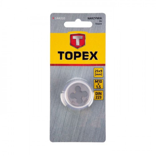 Плашка Topex M10 (25x9 мм) (14A310)