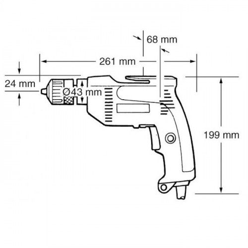 Мережевий дриль Makita 6408 (0.53 кВт)