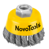 Щітка чашкова NovoTools (65 мм, плетений дріт) (NTWB6514ST)