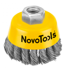 Щітка чашкова NovoTools (100 мм, плетений дріт) (NTWB10014ST)