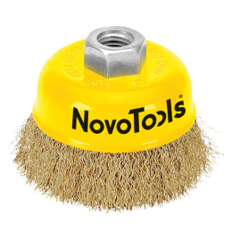 Щітка чашкова NovoTools (125 мм, гофрований дріт) (NTWB12514BC)