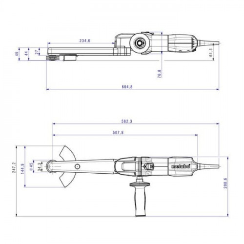 Шліфмашина для вузьких місць Metabo KNSE 9-150 Set (0.95 кВт, 150 мм) (602265500)