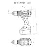 Шуруповерт акумуляторний Metabo BS 18 LTX IMPULS  (18 В, 2х4 А*год, 110 Нм) (602191500)