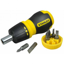 Stanley Викрутка коротка реверсивна "Multibit Stubby" + 6 біт