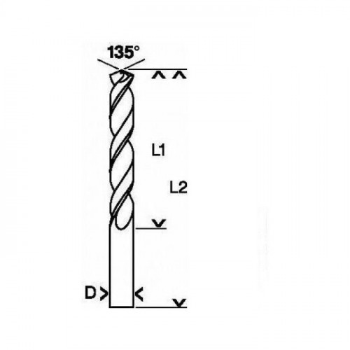 Свердло по металлу Bosch HSS-Co, DIN 338 (10х87 мм) (2608585864)