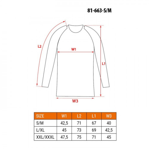 Термокофта NEO Tools (S/M) (81-663-S/M)