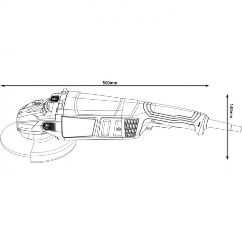 Кутова шліфмашина Bosch GWS 2200 Professional (2.2 кВт, 230 мм) (06018C1320)