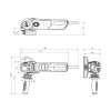 Кутова шліфмашина Metabo WE 15-125 Quick (1.55 кВт, 125 мм) (600448000)