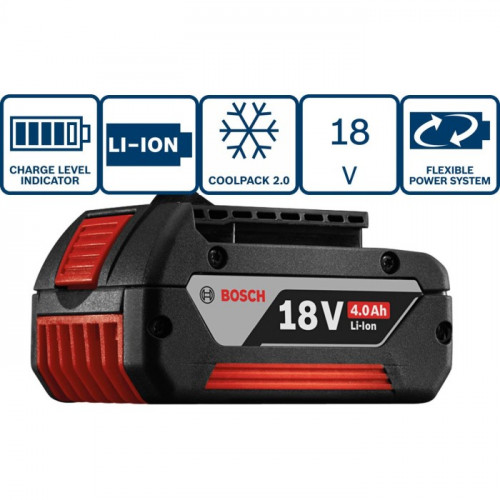 Комплект зарядний пристрій Bosch GAL 18V-40 + 2 акумулятора GBA (18 В, 4 A*год) (1600A019S0)