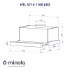 Витяжка телескопічна Minola HTL 5714 WH 1100 LED