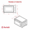 Електрична піч Perfelli TRIMO 37 WHITE