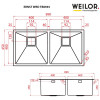Мийка кухонна нержавіюча сталь WEILOR ERNST WRD TB8945