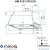 Витяжка повновбудована Minola HBI 5222 I 700 LED