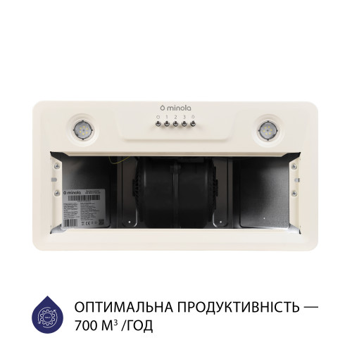 Витяжка повновбудована Minola HBI 5202 IV 700 LED