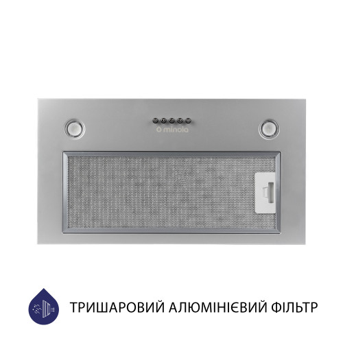 Витяжка повновбудована Minola HBI 5227 GR 700 LED