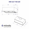 Витяжка повновбудована Minola HBI 5227 GR 700 LED