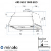 Витяжка повновбудована Minola HBS 7652 WH 1000 LED