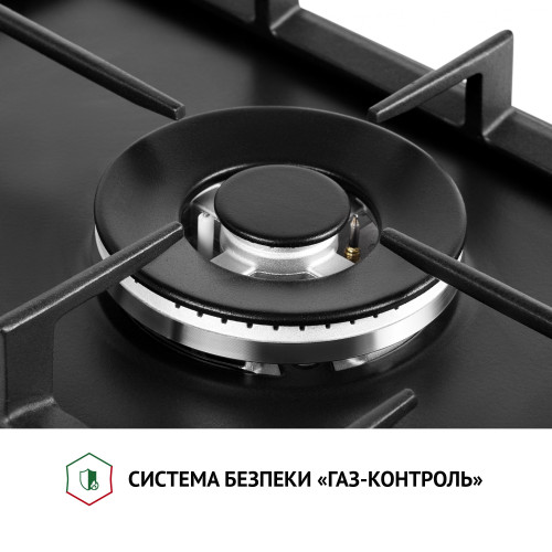 Поверхня газова Domino на металі Perfelli HGM 31404 BL