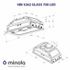 Витяжка повновбудована Minola HBI 5262 BL GLASS 700 LED