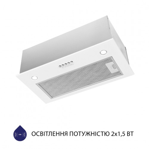 Витяжка повновбудована Minola HBI 5327 WH 800 LED