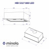 Витяжка повновбудована Minola HBI 5327 WH 800 LED