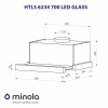 Витяжка телескопічна Minola HTLS 6234 BL 700 LED GLASS