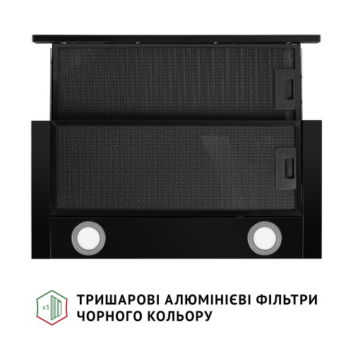 Витяжка телескопічна Perfelli TL 6622 Full BL 1000 LED