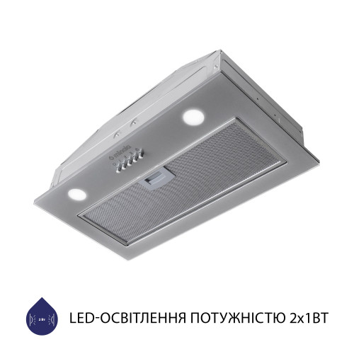 Витяжка повновбудована Minola HBI 5262 GR GLASS 700 LED