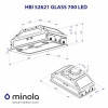 Витяжка повновбудована Minola HBI 52621 BL GLASS 700 LED