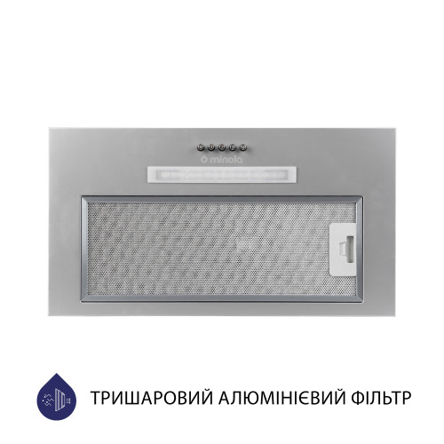 Витяжка повновбудована Minola HBI 5323 GR 800 LED