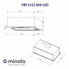 Витяжка повновбудована Minola HBI 5323 GR 800 LED