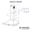 Витяжка купольна Minola HK 6212 IV 700 LED