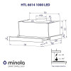 Витяжка телескопічна Minola HTL 6614 I 1000 LED