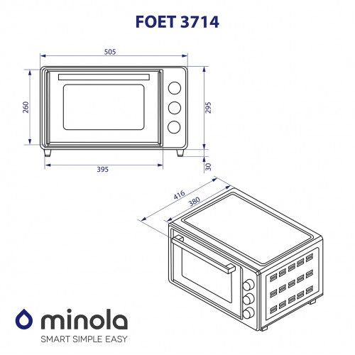 Електрична піч Minola FOET 3714 UA