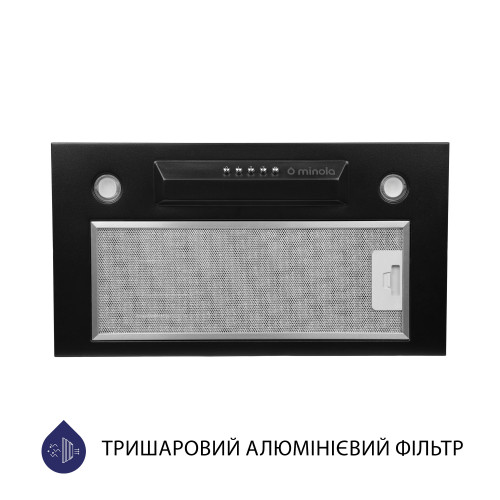 Витяжка повновбудована Minola HBI 5324 BL 800 LED