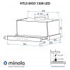 Витяжка телескопічна Minola HTLS 6935 WH 1300 LED